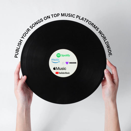 Release your song on Spotify, Apple Music, Amazon Music, YouTube Music, and more.
